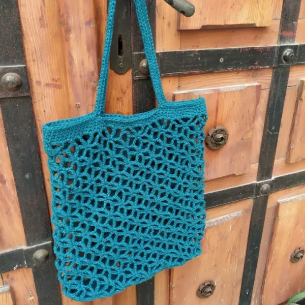DIY Häkelset Schultertasche *Trogir* petrol