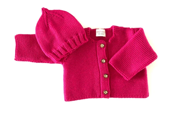 cicco cocco - Mini Scarner Strickjacke und Mütze aus Wolle (Merino) – Bild 7