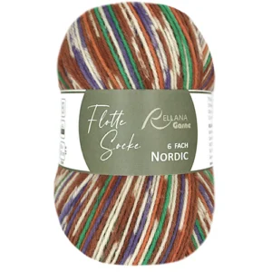 Rellana - Flotte Socke Nordic 6f. - 150 g