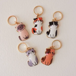 Hello Kim Maschenmarkierer *Kleine Katzen - 5 Stück