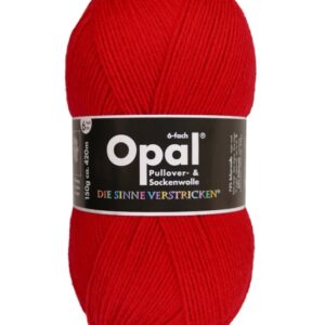 Opal Uni-Farben 6-fädig – Sockenwolle - 150 g